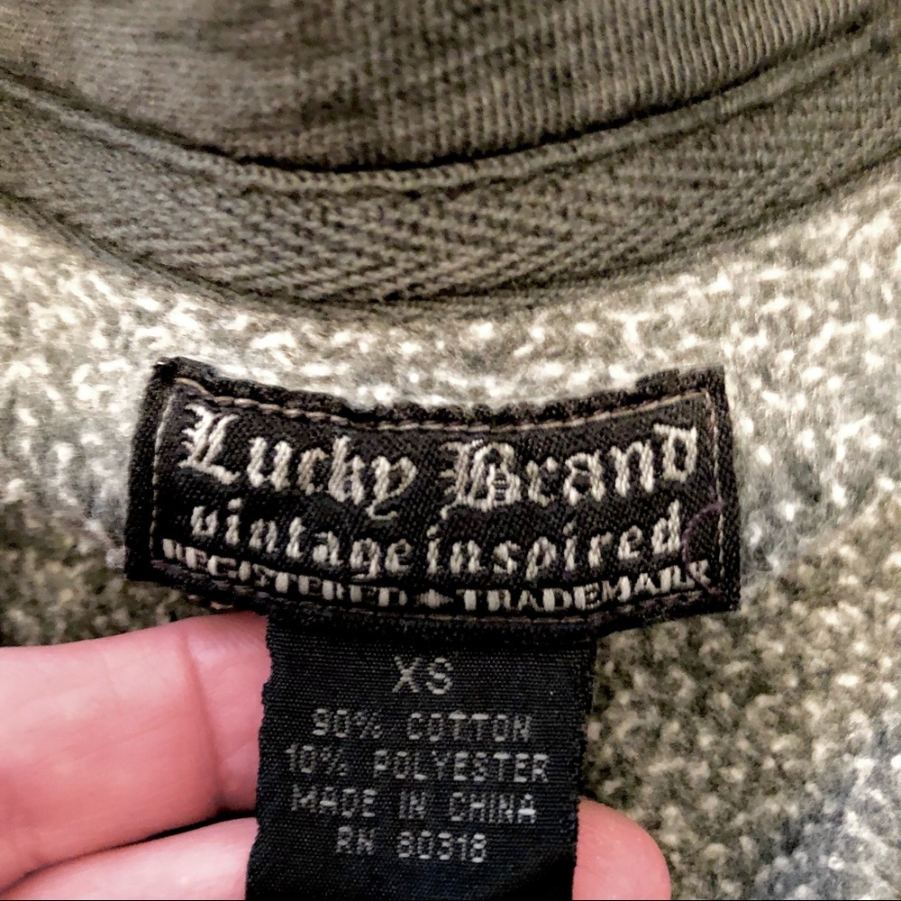 Lucky Brand Jacket “Dragon” Graphic Design Vintage Look Size X-Small - Picture 9 of 9